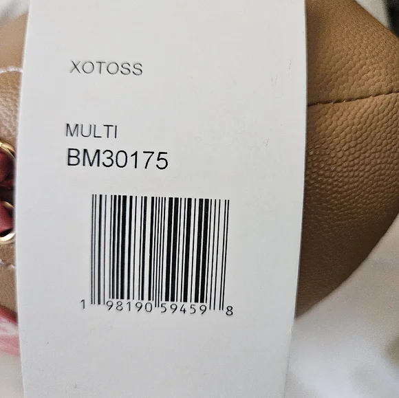 Betsey Johnson xotoss Game Day Football-Shaped Crossbody Bag w /Hangtags Nwt - Picture 6 of 14